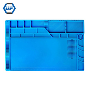 Plateforme de maintenance résistante à la chaleur 55*35cm, tapis en silicone isolant, coussin magnétique, kit d'outils informatiques, - Boîte de couleur, réparation utilisée - - Product Image 1