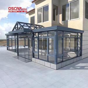 Panneaux de toit en verre en aluminium personnalisés bon marché pour jardin <span class=keywords><strong>d</strong></span>'hiver maisons en verre patio extérieur véranda véranda véranda - Product Image 3