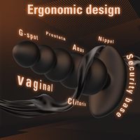 Jouet sexuel anal en silicone à télécommande, masseur de prostate masculin, plug anal G-spot, perles anales vibrantes, vibrateur pour homme gay et femme