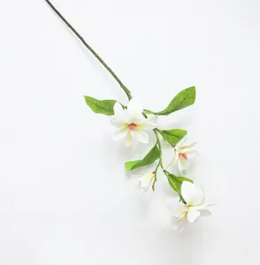 Vendita calda artificiale Magnolia fiore artificiale Magnolia Hotel decorazione per la casa di nozze