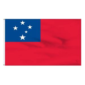 Livraison rapide 3x5ft Polyester <span class=keywords><strong>Prix</strong></span> bon marché National Samoa imprimer drapeau personnalisé avec deux œillets - Product Image 1