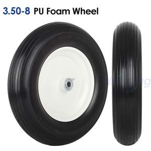 14.5" Wheelbarrow Flat Free Tire, Fits 4.80/4.00-8, 3.50/2.50-8, 4.00-6, 4.00-8, Wheelbarrow <b>Wheels</b>, 5/8" Bearing - Product Image 1