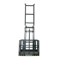Plateforme élévatrice verticale CE robuste à commande hydraulique et alimentation CA, en acier au carbone à haute teneur en manganèse, pour levage de charges et de marchandises