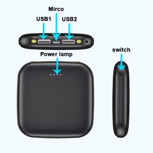 Mini batterie externe portable 10000mAh 20000mAh avec lumière LED, charge rapide, personnalisation du logo - Product Image 2