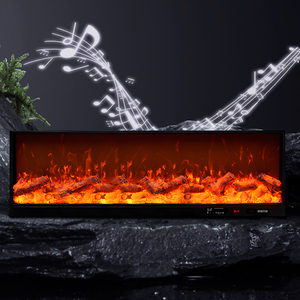 European Style Custom 1500 mm Electric <strong>Fireplace</strong> with Bluetooth Multicolored Flame and <strong>TV</strong> <strong>Unit</strong> Smart Indoor Modern Design - Product Image 4