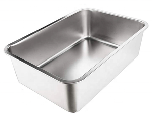 Venta al por mayor <span class=keywords><strong>de</strong></span> fábrica: <span class=keywords><strong>Caja</strong></span> <span class=keywords><strong>de</strong></span> <span class=keywords><strong>arena</strong></span> grande <span class=keywords><strong>de</strong></span> acero inoxidable <span class=keywords><strong>para</strong></span> gatos, productos <span class=keywords><strong>de</strong></span> limpieza <span class=keywords><strong>para</strong></span> mascotas, inodoro <span class=keywords><strong>para</strong></span> gatos. - Product Image 1
