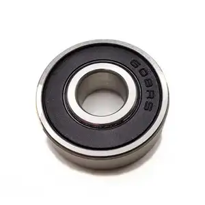 Customized 608 Deep Groove Ball Bearings with rubber shielded cover 608RS 608ZZ