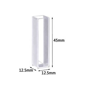 Cubo de vidro óptico de quartzo, micro reação espectropômetro de 1ml - Product Image 4