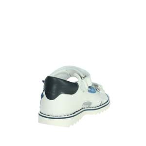 Balducci Children's Sandal White <b>Light</b> Blue Velcro Closure <b>Star</b> Design - Product Image 3