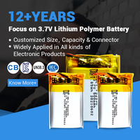 Batterie polymère lithium-ion 401012 3,7 V 25 mAh 30 mAh pour appareil auditif, batterie Lipo ultra petite avec certification KC