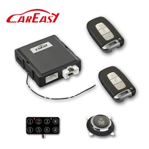 PKE smart key car alarm push button engine start stop system with remote starter and work with both gasoline and diesel engines