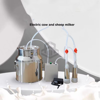 Machine à traire électrique à batterie rechargeable pour vache et chèvre, avec mini-seau/réservoir de 7L ou 14L, 220V/110V, garantie 1 an, haute performance