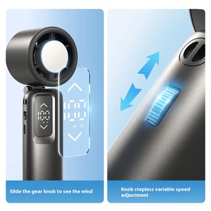 Ventilador <span class=keywords><strong>de</strong></span> mano <span class=keywords><strong>de</strong></span> alta velocidad hecho <span class=keywords><strong>de</strong></span> material ABS PC duradero, estructura sólida, resistente al desgaste, larga vida útil, ventilador <span class=keywords><strong>de</strong></span> refrigeración portátil - Product Image 5