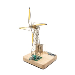 ชุดประกอบโคมไฟกังหันลม OKYN-Y2670 STEM DIY สไตล์อินดัสเทรียล แบบหมุนได้สำหรับตั้งโต๊ะ - Product Image 3
