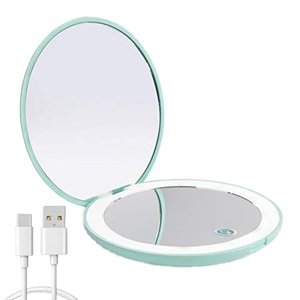 <b>Led</b> <b>Makeup</b> <b>Mirror</b> Private Label 3 Colors Cosmetic Mini <b>Mirror</b> Available Rechargeable <b>Led</b> <b>Mirror</b> - Product Image 2