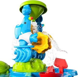 Tavola freatica a 2 livelli per bambini all'aperto con sabbia e acqua centro di attività estivo da spiaggia Set di giocattoli con doppio strato per il divertimento in giardino - Product Image 4