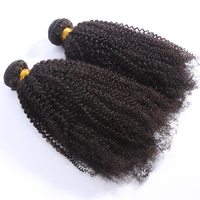 Cheveux Naturels Vierge 4B 4C Bouclés Remy à Tisser, Mèches de Cheveux Humains Afro Kinky Bouclés Mongols