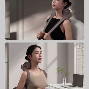 Masajeador de hombros y cuello de uso doméstico totalmente automático con Control remoto, chal de activación por voz, calefacción - Product Image 4
