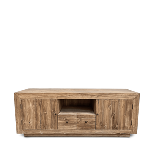 Mueble de TV Moderno Minimalista Inflable Ecológico de Teca para Sala de Estar Gubuk Bali F015011 160x45x60 - Product Image 1