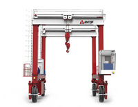 Grue à portique mobile sur pneus, grue RTG sur roues pour la logistique des conteneurs en entrepôt