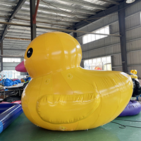 Grand canard jaune gonflable d'extérieur pour jeux aquatiques à usage commercial, capacité supérieure à 500 kg, personnalisable