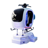Simulador de helicóptero de vuelo Vr 9d 360 grados visión libre al aire libre Camping Vr avión pequeño