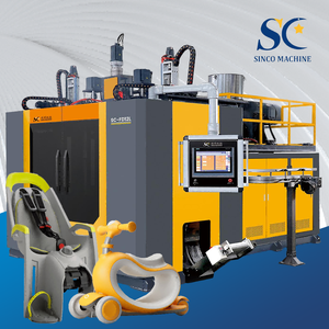 Machine de soufflage par extrusion à double station entièrement automatique à 2 têtes pour la fabrication de barils en <span class=keywords><strong>plastique</strong></span> HDPE de 2 <span class=keywords><strong>litres</strong></span>, bouteilles de détergent - Product Image 1