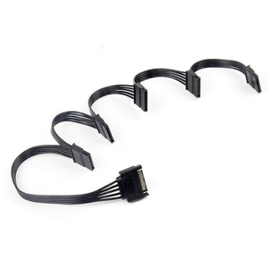 Câble adaptateur pour <span class=keywords><strong>disque</strong></span> <span class=keywords><strong>dur</strong></span> d'ordinateur 1 à 5 câble d'<span class=keywords><strong>alimentation</strong></span> <span class=keywords><strong>IDE</strong></span> à Sata câble série multi-connecteur - Product Image 1