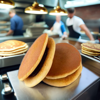 Meilleur prix, ligne de production automatique de crêpes Dorayaki populaire, état neuf, four de cuisson haute capacité 3000-6000 pièces/h 380V
