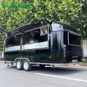 Wecare airstream comercial mobile kitchen fast catering food foodtruck trailer with fryer australian standard food truck uk