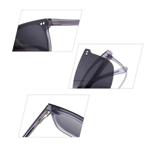 Montature per <span class=keywords><strong>Occhiali</strong></span> 2-in-1 in Acetato <span class=keywords><strong>con</strong></span> Lenti Polarizzate TAC Intercambiabili e Clip per <span class=keywords><strong>Occhiali</strong></span> <span class=keywords><strong>da</strong></span> <span class=keywords><strong>Sole</strong></span> - Product Image 4