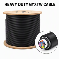 Câble à fibre optique blindé GYXTW en gros d'usine, 12 fibres SM G.652D OM1/OM2/OM3/OM4 pour pose intérieure et en traversée de conduits -40~+70°C