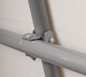 Abri de <span class=keywords><strong>garage</strong></span> portable robuste pour voitures, vélos, motos, VTT, structure en acier, bois traité sous pression, abri de rangement extérieur naturel - Product Image 4