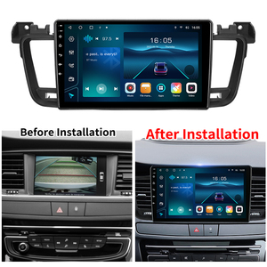 Krando Autoradio da 9 Pollici con CarPlay Wireless e Android Auto per <span class=keywords><strong>Peugeot</strong></span> <span class=keywords><strong>508</strong></span> 2011-2018, Navigazione GPS, Radio, Sistema Multimediale Stereo 4G - Product Image 2