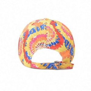 Casquette de baseball tie-dye brillante de couleur unie, haute qualité, 6 panneaux, sublimation, vente en gros - Product Image 2