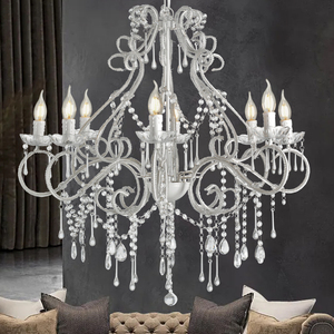 Lustre Moderne Elegant White Home <strong>Chandelier</strong> Light Modern Acrylic Pendant Light Dining Room <strong>Tiffany</strong> Big Crystal <strong>Chandelier</strong> - Product Image 6