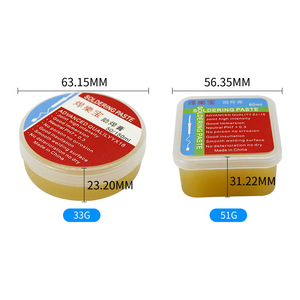 Pâte à souder 33g 51g sans nettoyage, flux neutre pour soudure d'alliages de cuivre, pH neutre, fabriqué en Chine - Product Image 1