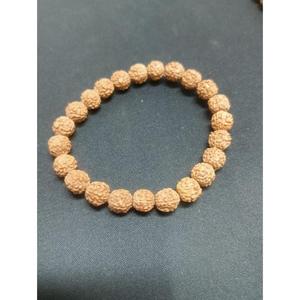 Pulseras de madera Rudraksha unisex al por mayor, diferentes tamaños a elegir, aproximadamente 7 pulgadas, hechas a mano. - Product Image 6