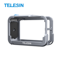 Cage de protection à dégagement rapide en alliage d'aluminium léger TELESIN 54g pour DJI Action 5 Pro 4 3 avec cadre de protection pour chaussure froide
