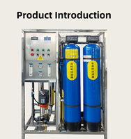 Machine industrielle de production d'eau pure à haute efficacité avec PLC, pompe à membrane RO et réservoir sous pression, équipement pour eau potable 50000L/heure