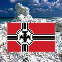 Drapeau du Troisième Reich en polyester 3x5 pieds, imprimé numériquement, style suspendu, durable et écologique, vente en gros Koaate