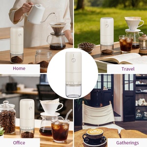 เครื่องบดกาแฟแบบพกพา ความเร็วสูง ชาร์จไฟได้ ใช้พอร์ต USB-C ใบมีดเซรามิก บดอัตโนมัติ ใช้ไฟฟ้า เหมาะสำหรับสำนักงาน - Product Image 6