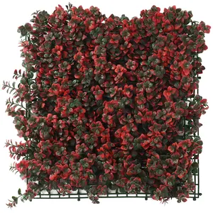 50*50cm 야외 녹색 벽 인공 단풍 벽 장식 식물 인공 식물 벽
