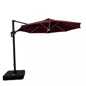 Уличная мебель, садовый зонт с двойным навесом, консольный большой зонтик 3,5 м, зонтик для патио, экономичные зонтики для пляжа
