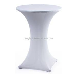Housses de table rondes en spandex <span class=keywords><strong>moins</strong></span> chères housses élastiques nappes extensibles pour cocktail pour mariage - Product Image 1