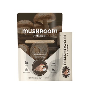 Private Label Baixo MOQ Orgânico 10 em 1 Cogumelo Café Em Pó Premium Café Cogumelo Café Colombiano A Granel - Product Image 1
