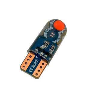 Ampoule LED T10 COB 4SMD W5W 194 168 à double couleur rouge et bleu, clignotante, en gel de silice, pour éclairage intérieur et plaque d'immatriculation, 12V - Product Image 2