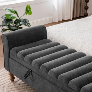 Banco de Almacenamiento Multifuncional Moderno y Duradero con Tapas Dobles y Cojín de Cama Otomano <span class=keywords><strong>para</strong></span> Muebles de Dormitorio - Product Image 3