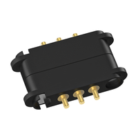 Connecteurs électriques magnétiques à 3 broches Pogo 12V 2A cuivre sans plomb plaqué or pour équipement industriel EVAR LoT