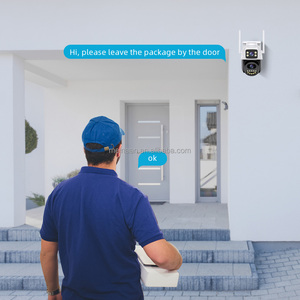 Trong kho 8MP 4k icsee App ống kính kép ngoài trời video không dây <span class=keywords><strong>wifi</strong></span> mạng IP PTZ CCTV <span class=keywords><strong>WIFI</strong></span> Home an ninh máy ảnh - Product Image 5